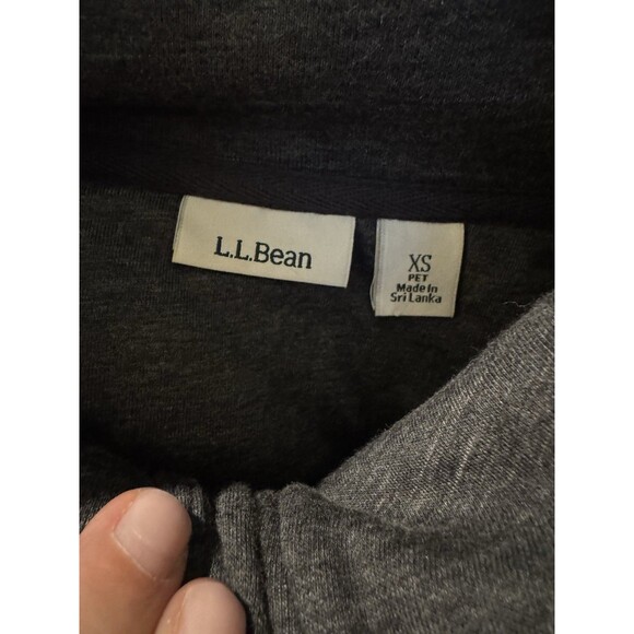 L.L Bean Jacket Women’s PXS Heathered Slate Gray Quilted Front Full Zip Outdoor - Picture 4 of 11